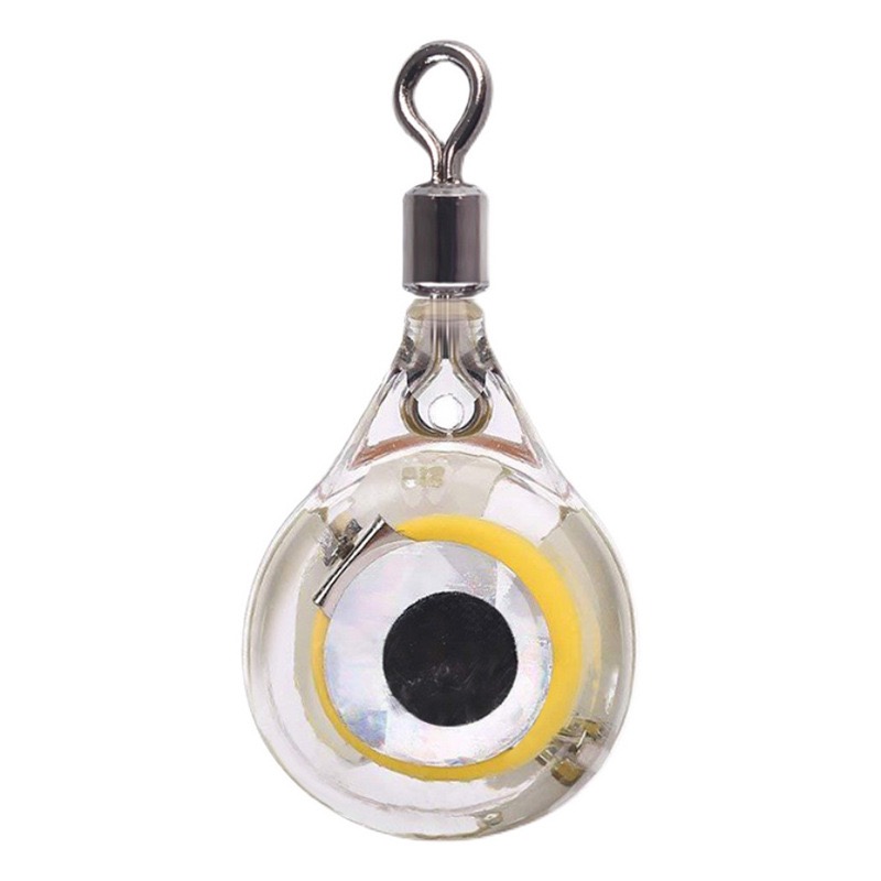 Fishing Boat Navigation Light - 5 Stück Mini-Angelköder mit LED-Beleuchtung, Tiefsee-Unterwasser-Augenform-Köder,