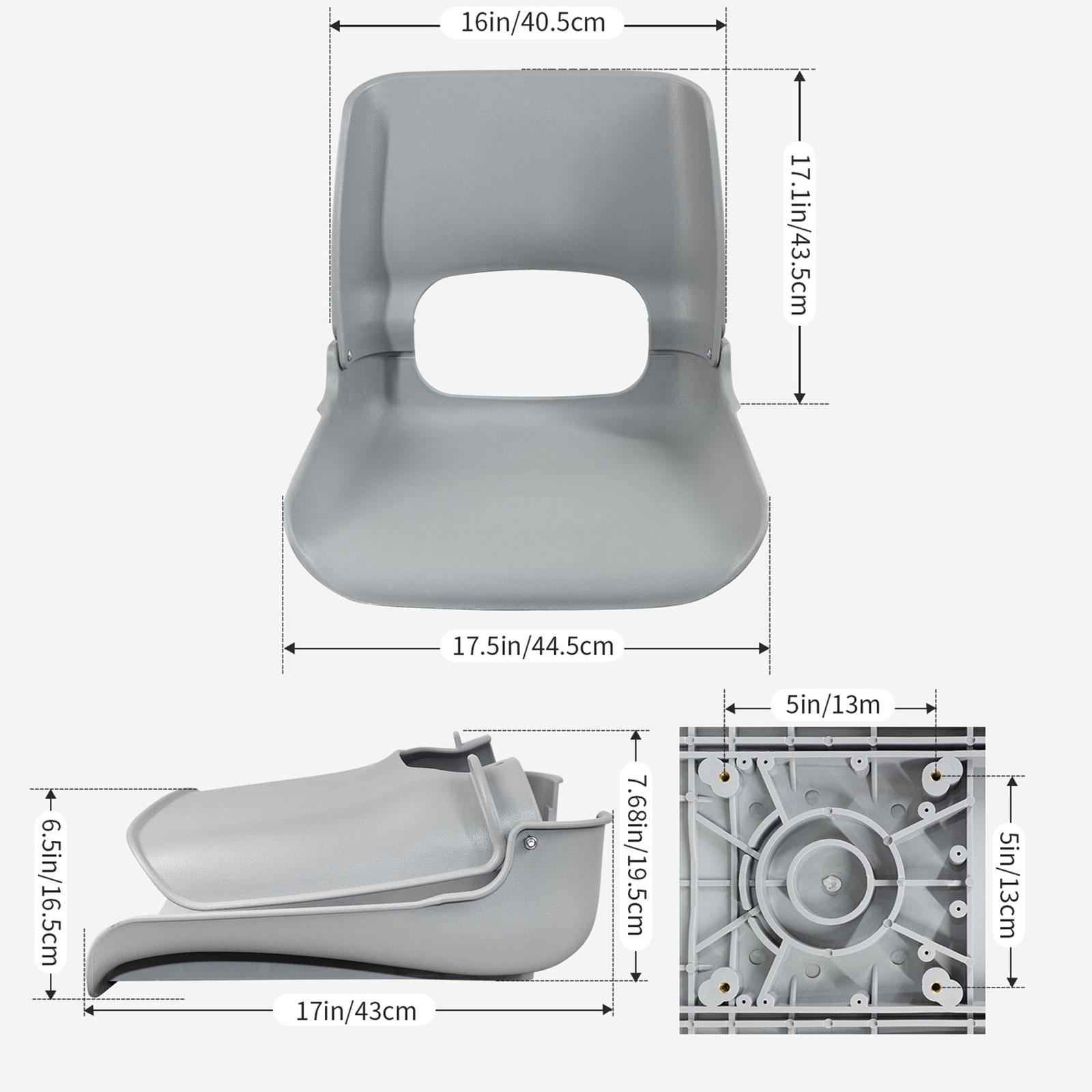 Fishing Boat Seat - Bootssitz, klappbarer Hochlehner aus PP-Material, einfache