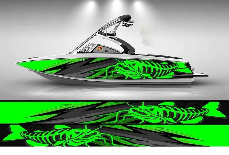 Camo Schwarz-Weiß-Marlin Fisch – Fishing Boat Trailer Bewertung und Preis